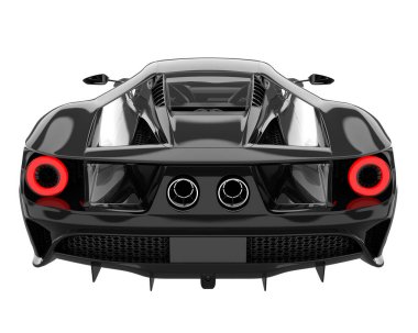 Sport car isolated on white background. 3d rendering - illustration