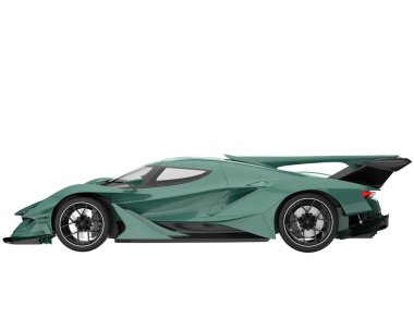 Sport car isolated on white background. 3d rendering - illustration