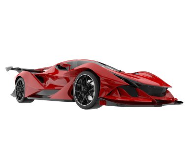 Sport car isolated on white background. 3d rendering - illustration