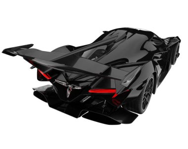 Sport car isolated on white background. 3d rendering - illustration