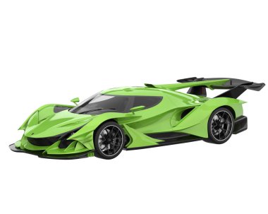 Sport car isolated on white background. 3d rendering - illustration