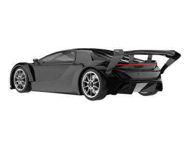 Sport car isolated on white background. 3d rendering - illustration