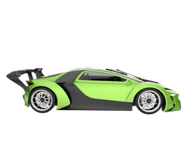 Sport car isolated on white background. 3d rendering - illustration