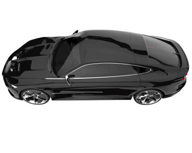 Sport car isolated on white background. 3d rendering - illustration