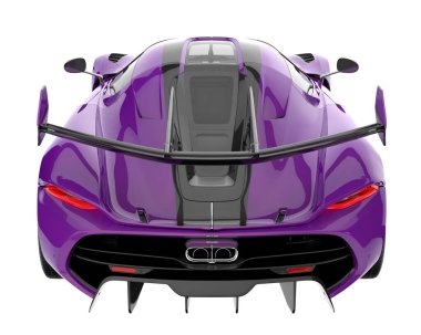 Sport car isolated on white background. 3d rendering - illustration