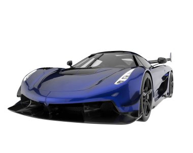 Sport car isolated on white background. 3d rendering - illustration