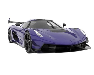 Sport car isolated on white background. 3d rendering - illustration
