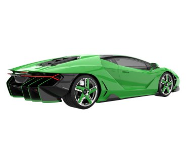 Sport car isolated on white background. 3d rendering - illustration