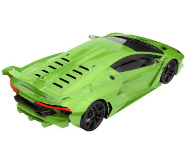 Sport car isolated on white background. 3d rendering - illustration