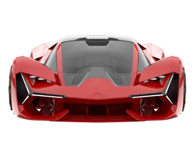 Sport car isolated on white background. 3d rendering - illustration