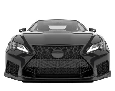 Sport car isolated on white background. 3d rendering - illustration