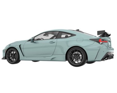 Sport car isolated on white background. 3d rendering - illustration