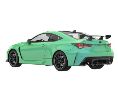 Sport car isolated on white background. 3d rendering - illustration