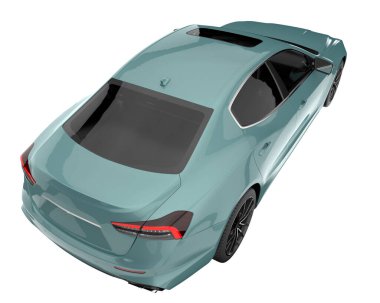 Sport car isolated on white background. 3d rendering - illustration