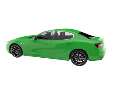 Sport car isolated on white background. 3d rendering - illustration