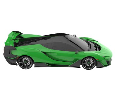 Sport car isolated on white background. 3d rendering - illustration