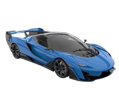 Sport car isolated on white background. 3d rendering - illustration