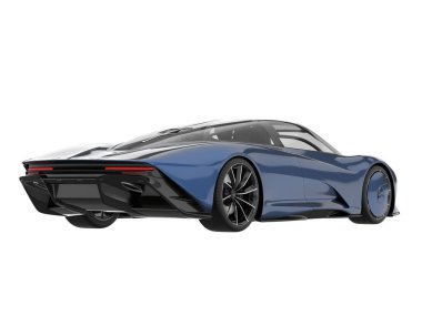 Sport car isolated on white background. 3d rendering - illustration