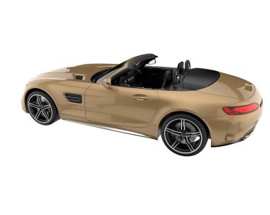 Sport car isolated on white background. 3d rendering - illustration