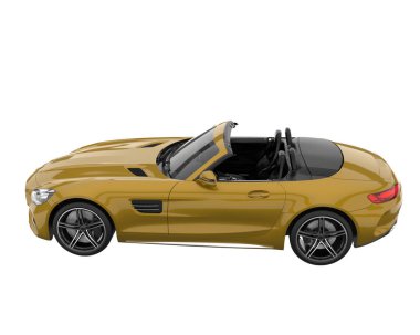 Sport car isolated on white background. 3d rendering - illustration