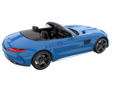 Sport car isolated on white background. 3d rendering - illustration