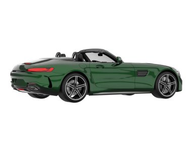 Sport car isolated on white background. 3d rendering - illustration