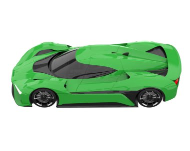 Sport car isolated on white background. 3d rendering - illustration