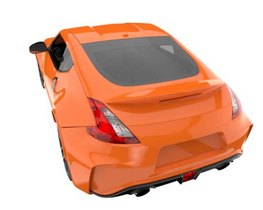 Sport car isolated on white background. 3d rendering - illustration