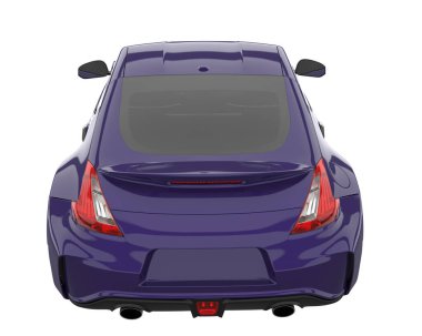 Sport car isolated on white background. 3d rendering - illustration