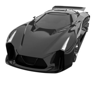 Sport car isolated on white background. 3d rendering - illustration