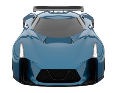 Sport car isolated on white background. 3d rendering - illustration