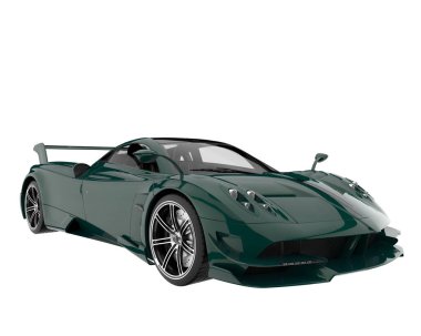 Sport car isolated on white background. 3d rendering - illustration