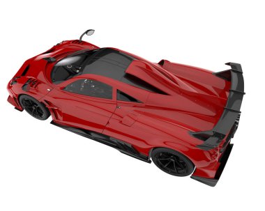 Sport car isolated on white background. 3d rendering - illustration