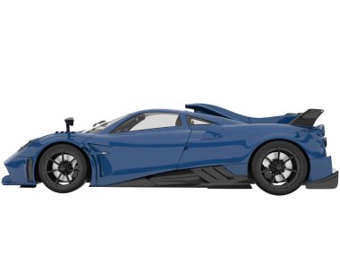 Sport car isolated on white background. 3d rendering - illustration