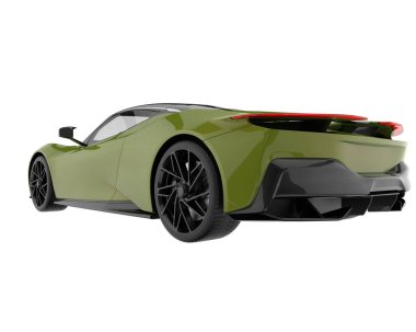 Sport car isolated on white background. 3d rendering - illustration