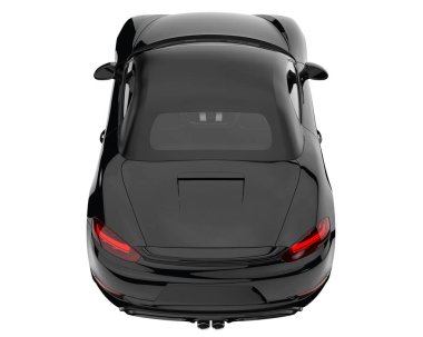 Sport car isolated on white background. 3d rendering - illustration