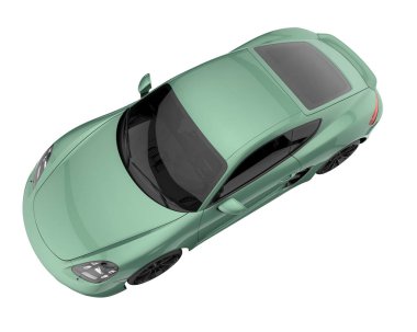 Sport car isolated on white background. 3d rendering - illustration