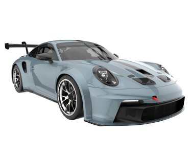 Sport car isolated on white background. 3d rendering - illustration