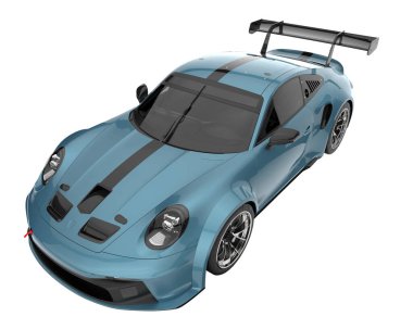 Sport car isolated on white background. 3d rendering - illustration