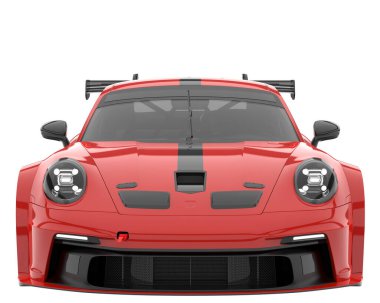Sport car isolated on white background. 3d rendering - illustration