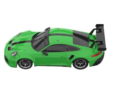 Sport car isolated on white background. 3d rendering - illustration