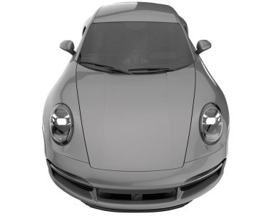 Sport car isolated on white background. 3d rendering - illustration