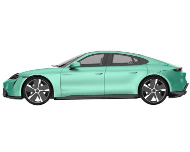 Sport car isolated on white background. 3d rendering - illustration