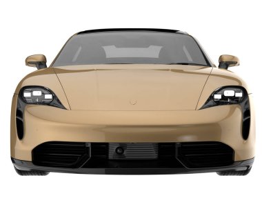 Sport car isolated on white background. 3d rendering - illustration