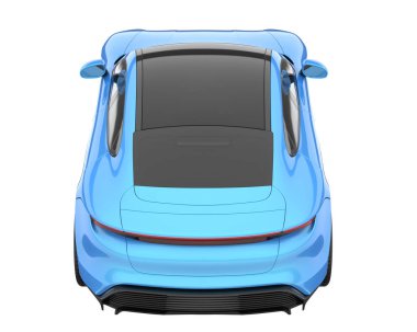 Sport car isolated on white background. 3d rendering - illustration