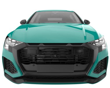 Sport car isolated on white background. 3d rendering - illustration