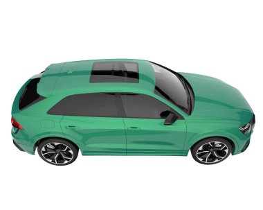 Sport car isolated on white background. 3d rendering - illustration