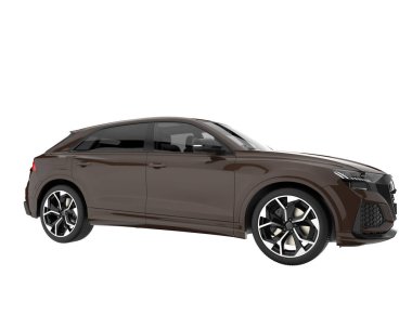 Sport car isolated on white background. 3d rendering - illustration