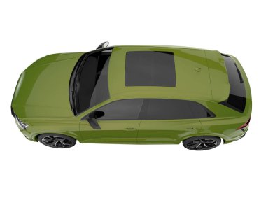 Sport car isolated on white background. 3d rendering - illustration