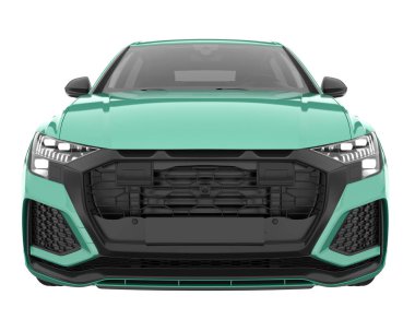 Sport car isolated on white background. 3d rendering - illustration